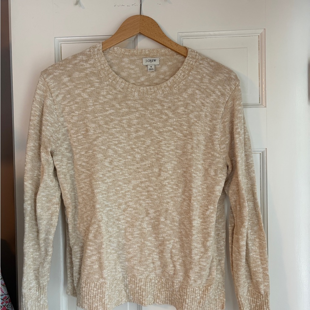 J. Crew Factory Beige/Sand Beach Cotton Sweater